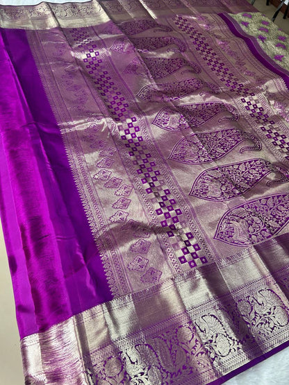 Trendy Butterfly Design Pure Kanchipuram Silk Saree