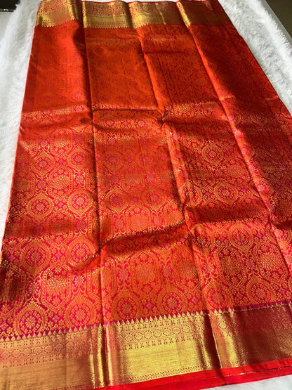 Pure Kanchipuram Silk Saree with 1g Zari