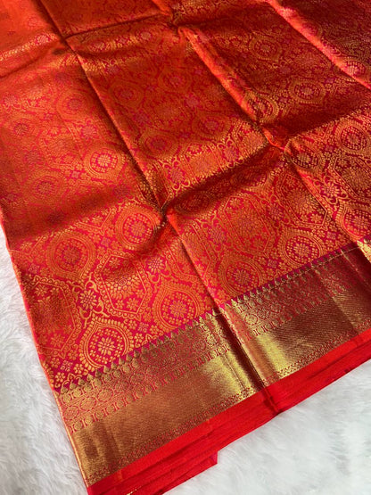 Pure Kanchipuram Silk Saree with 1g Zari