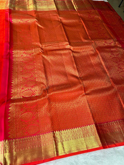 Pure Kanchipuram Silk Saree with 1g Zari