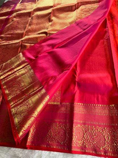 Pure Kanchipuram Silk Saree with 1g Zari