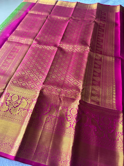 Pure Kanchipuram Silk Saree with 2g Zari