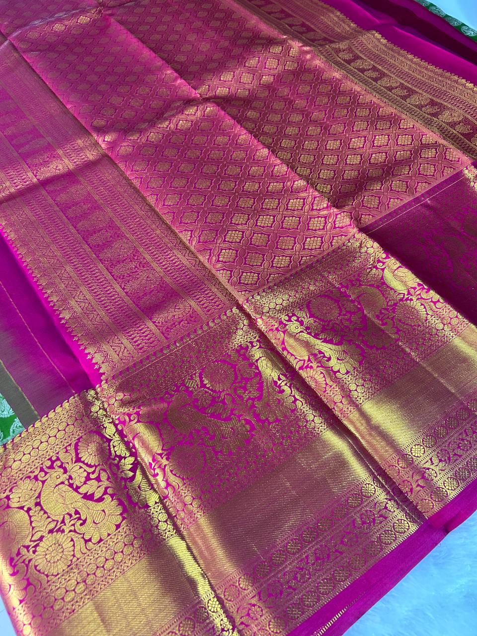 Pure Kanchipuram Silk Saree with 2g Zari