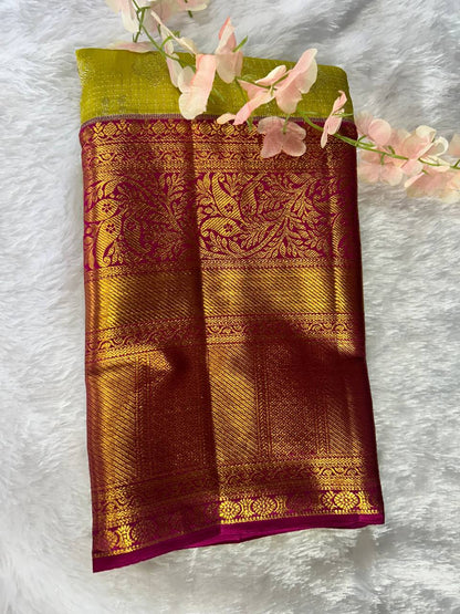 Pure Kanchipuram Silk Saree with 2g Zari