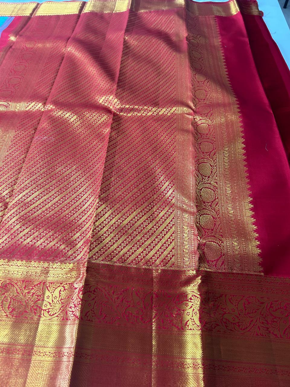 Pure Kanchipuram Silk Saree 2g Silver Zari