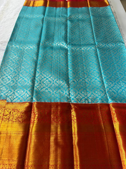 Pure Kanchipuram Silk Saree 2g Silver Zari