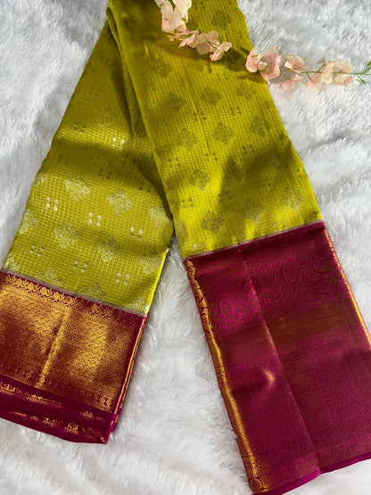 Pure Kanchipuram Silk Saree with 2g Zari