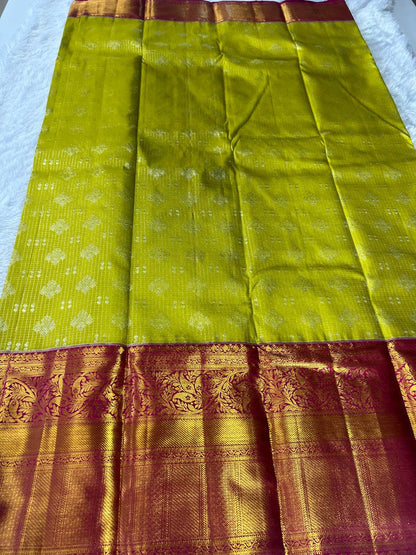 Pure Kanchipuram Silk Saree with 2g Zari