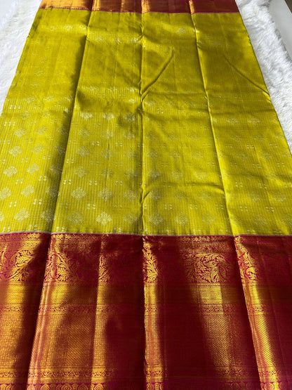 Pure Kanchipuram Silk Saree with 2g Zari