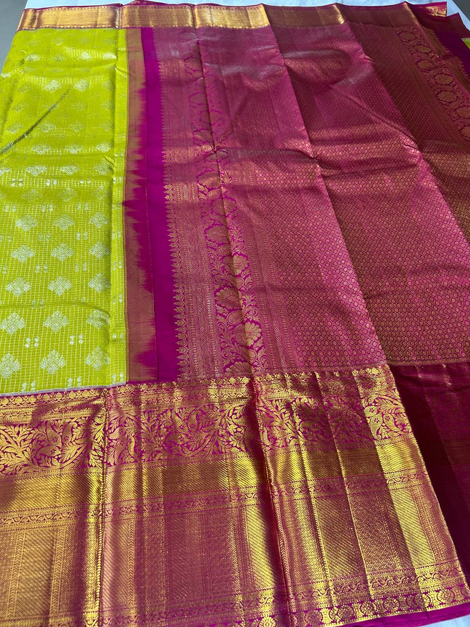 Pure Kanchipuram Silk Saree with 2g Zari