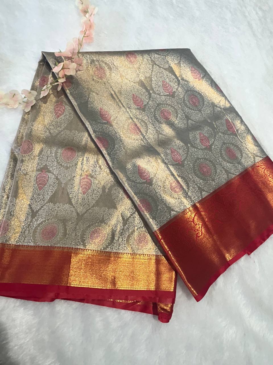 Premium bridal semi kanchipuram silk saree