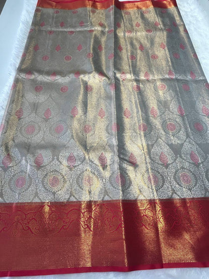 Premium bridal semi kanchipuram silk saree