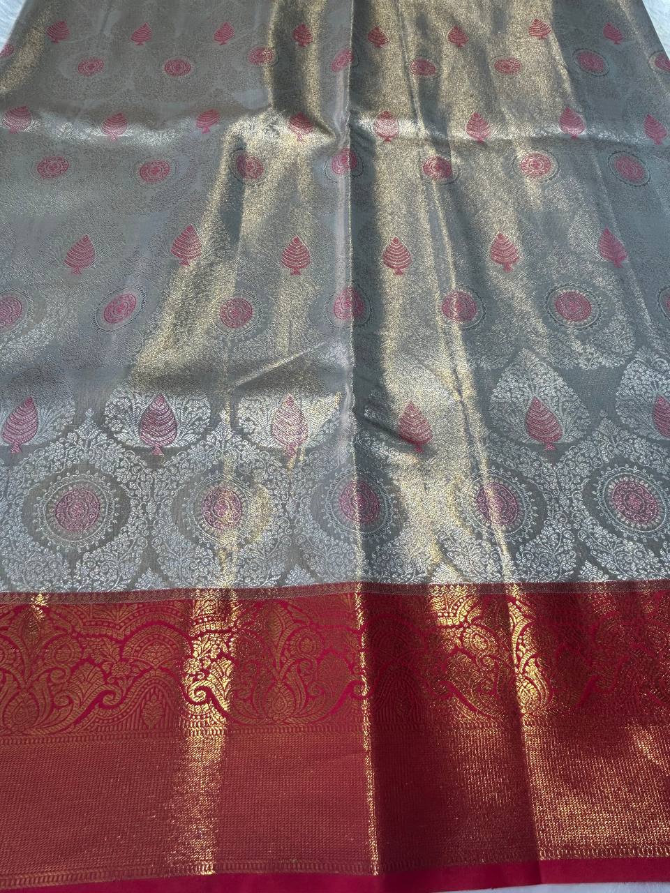 Premium bridal semi kanchipuram silk saree