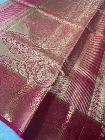 Premium bridal semi kanchipuram silk saree