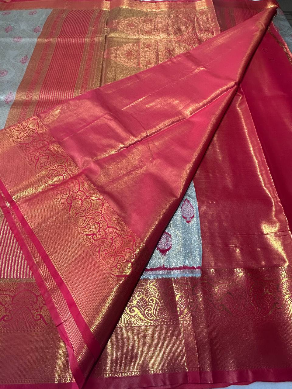 Premium bridal semi kanchipuram silk saree