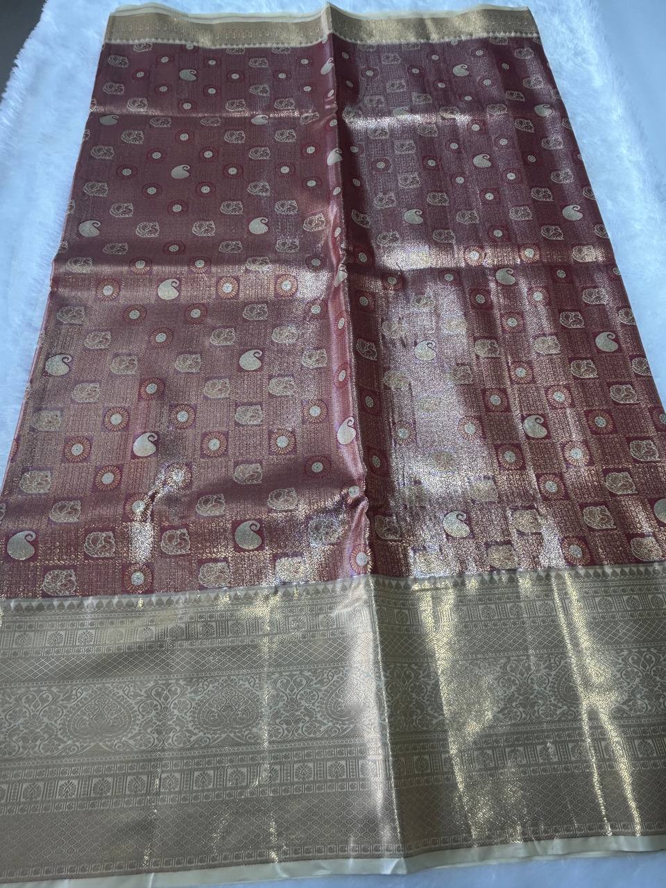 Premium bridal  semi kanchipuram silk saree