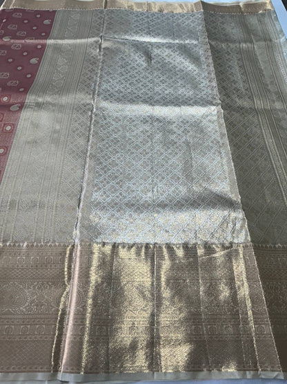 Premium bridal  semi kanchipuram silk saree