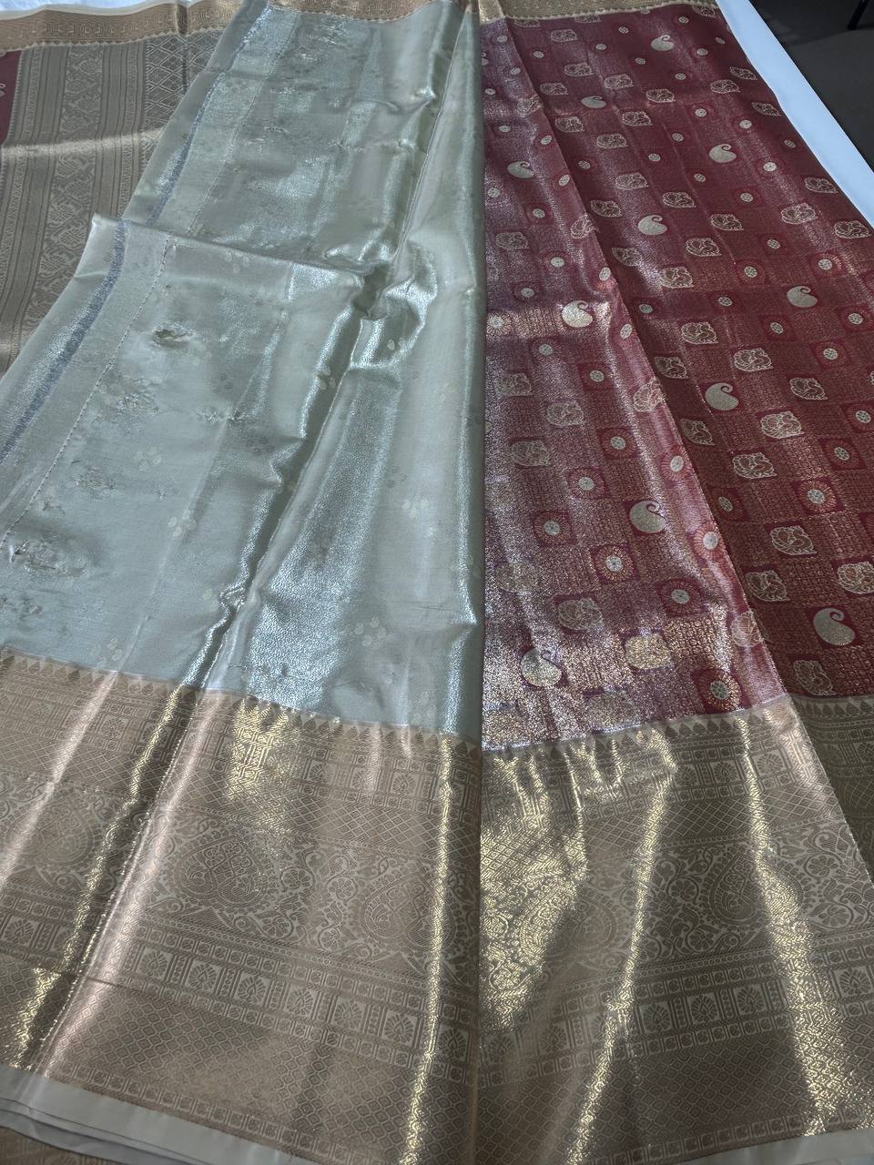 Premium bridal  semi kanchipuram silk saree