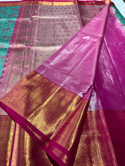 Premium bridal semi kanchipuram silk saree