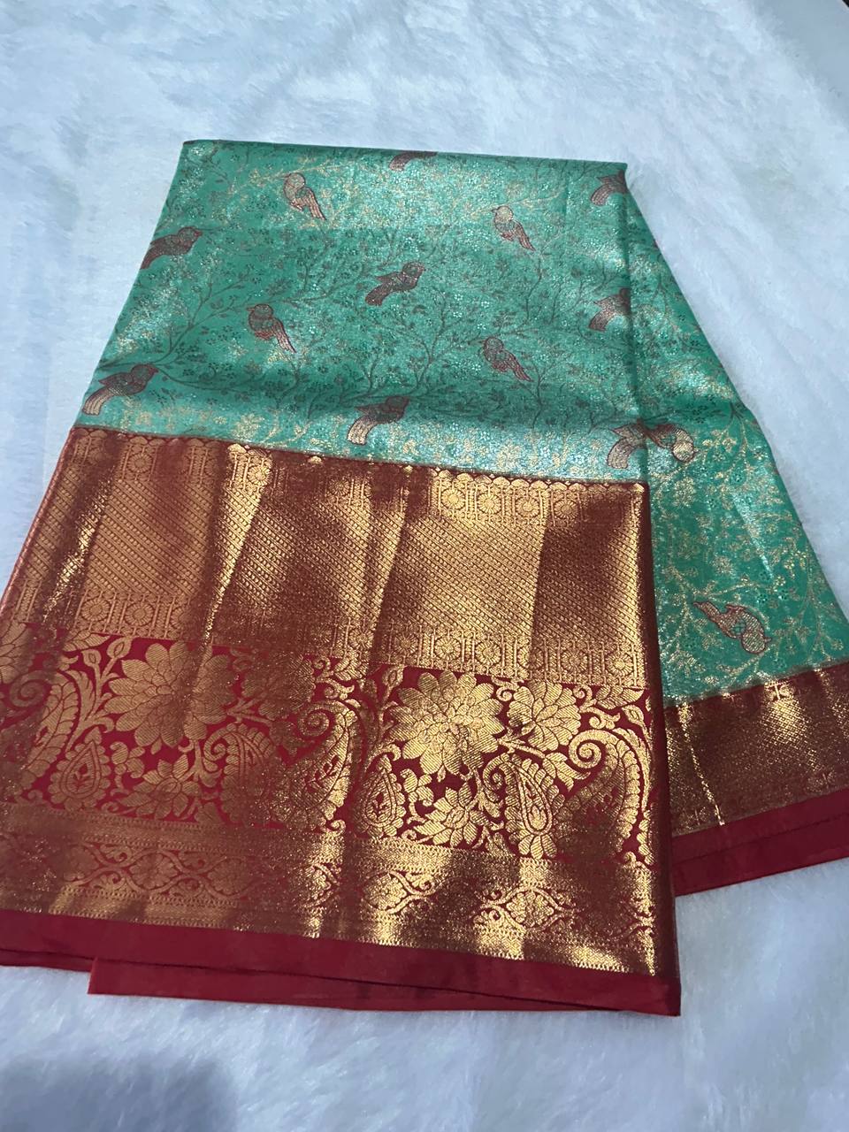 Premium bridal semi kanchipuram silk saree