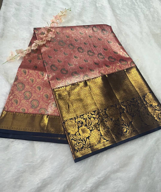 Premium bridal semi kanchipuram silk saree