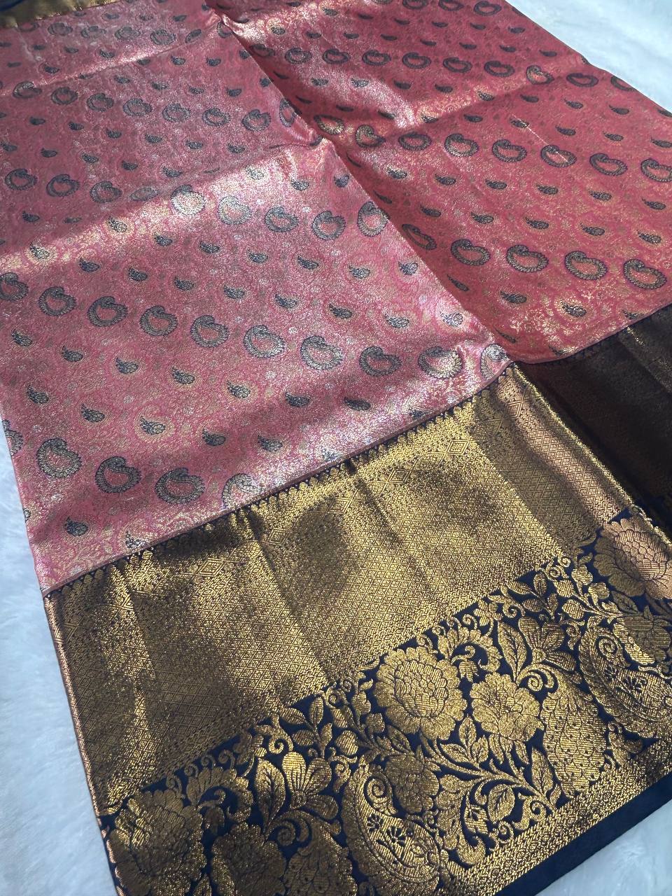 Premium bridal semi kanchipuram silk saree