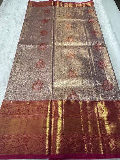 Premium bridal semi kanchipuram silk saree