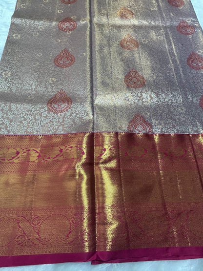 Premium bridal semi kanchipuram silk saree