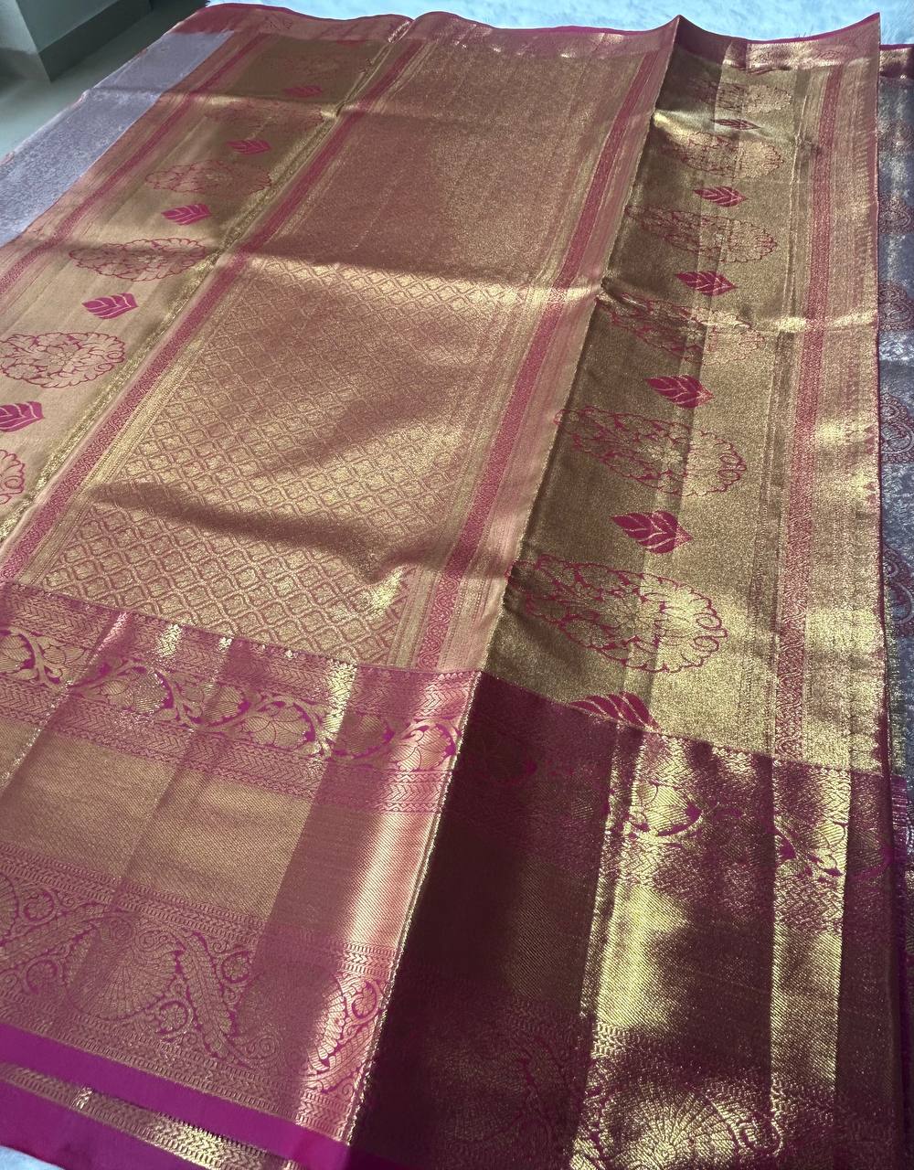 Premium bridal semi kanchipuram silk saree