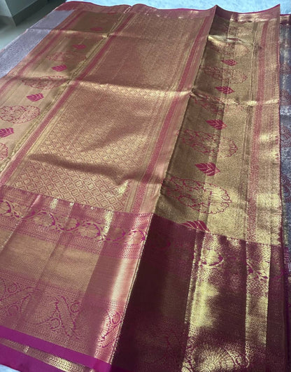 Premium bridal semi kanchipuram silk saree