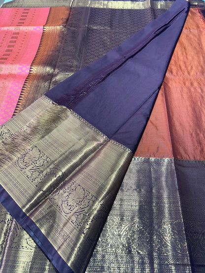 premium bridal semi kanchipuram  silk saree