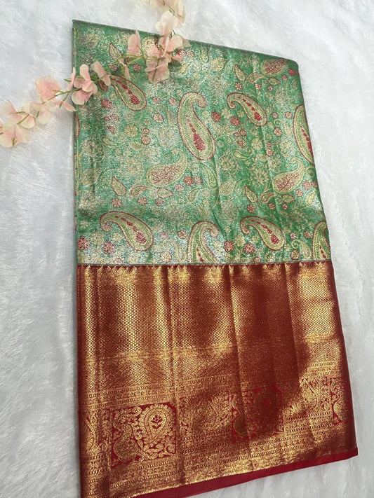 Premium bridal semi kanchipuram silk saree