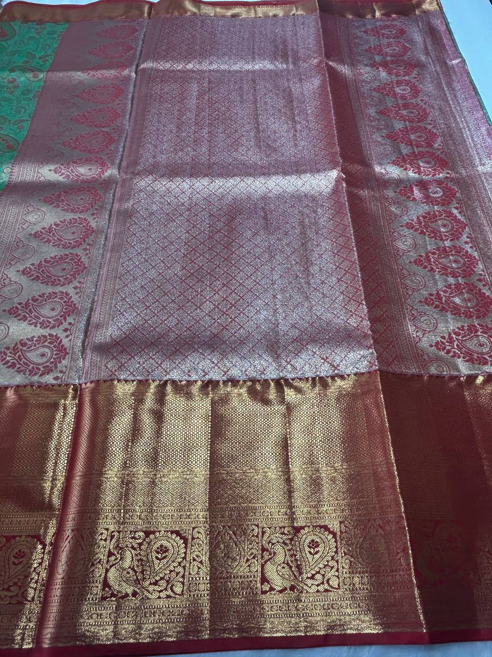 Premium bridal semi kanchipuram silk saree