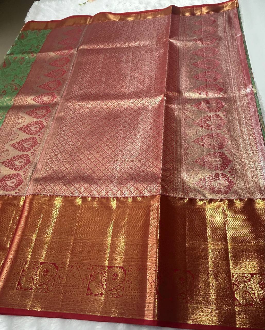 Premium bridal semi kanchipuram silk saree