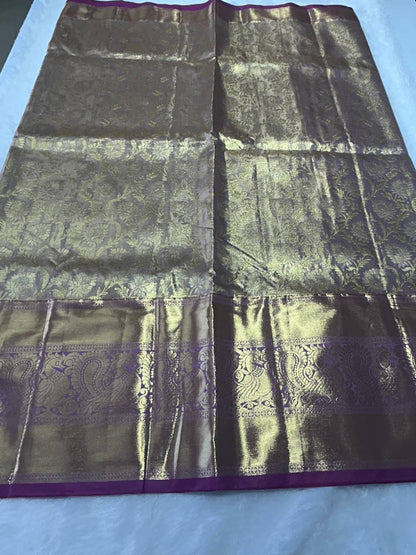 Premium bridal semi kanchipuram silk saree