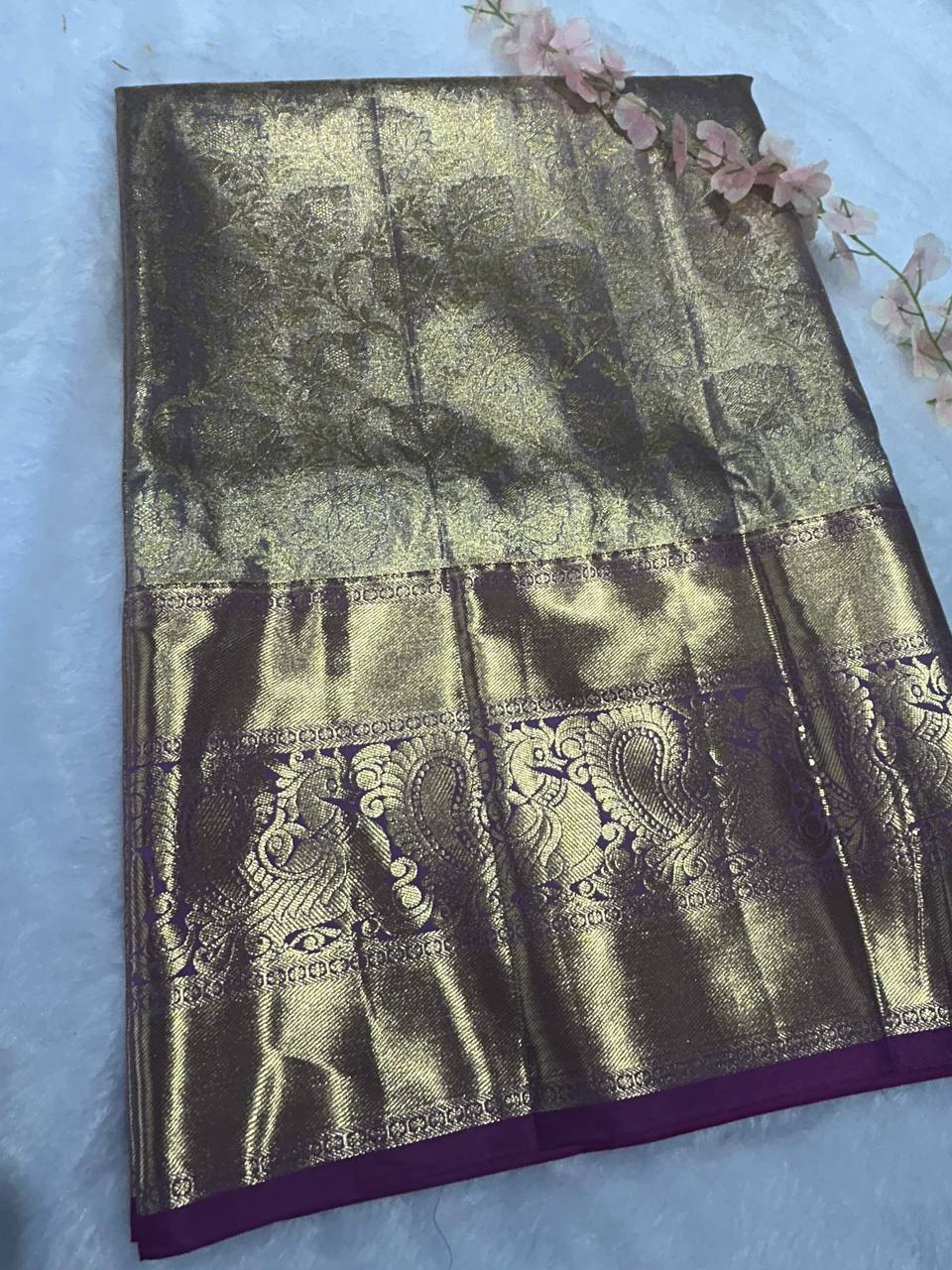 Premium bridal semi kanchipuram silk saree