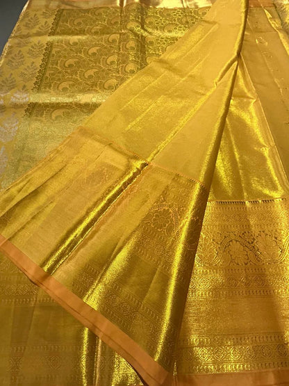 Premium bridal semi kanchipuram silk saree