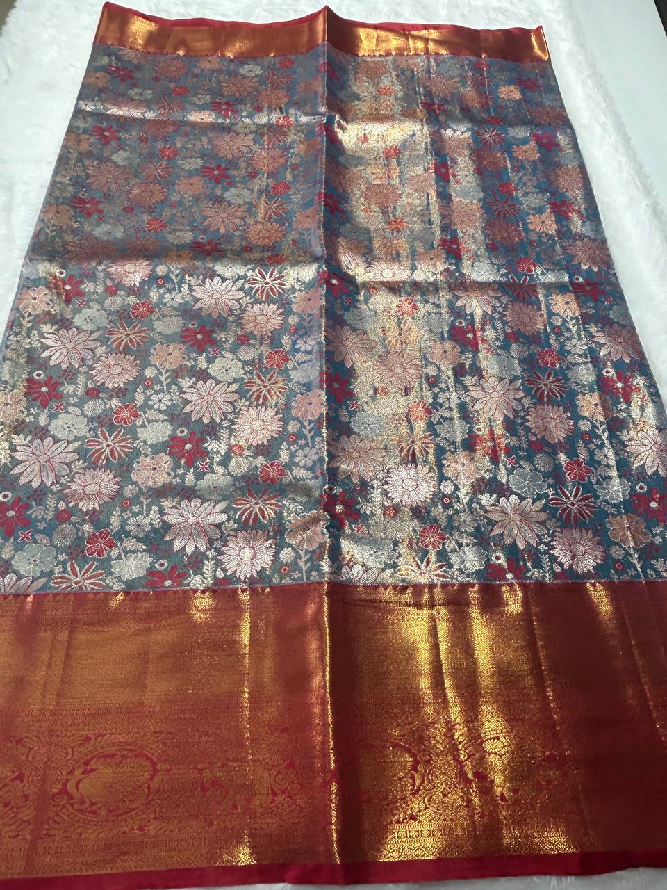 Premium bridal semi kanchipuram silk saree