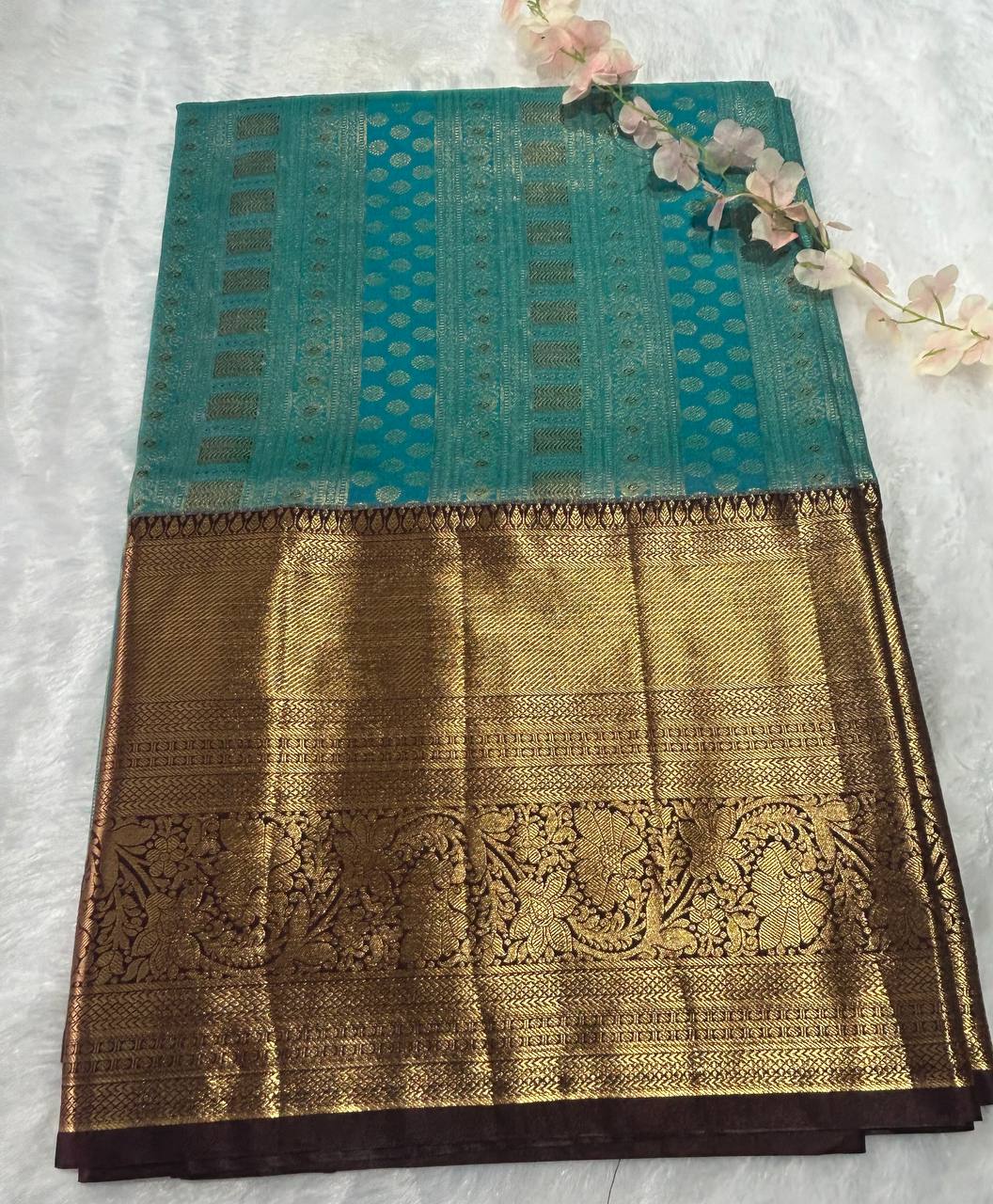 Premium bridal semi kanchipuram silk saree